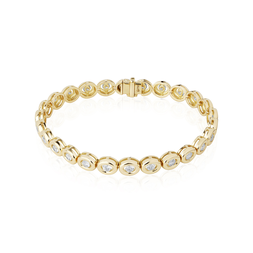 18K Yellow Gold Diamond Bracelet
